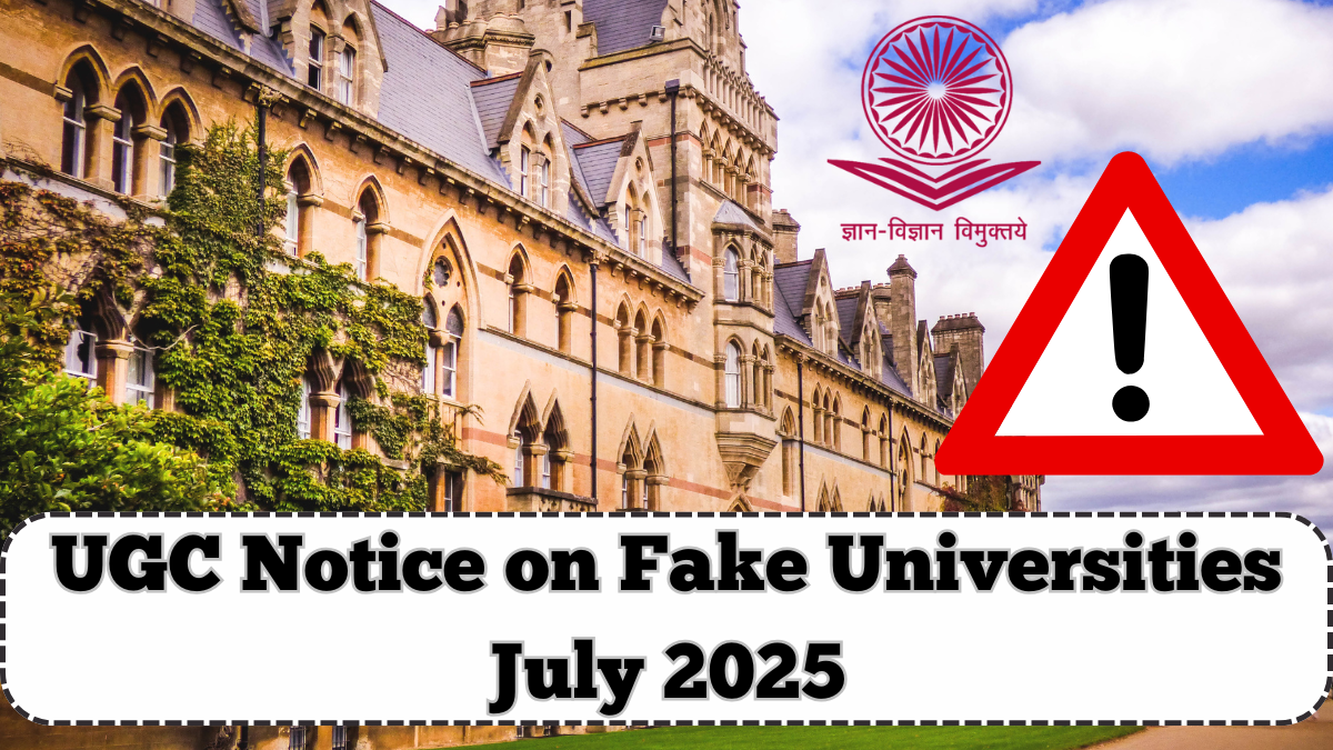 UGC Notice on Fake Universities July 2025 – Full Statewise List